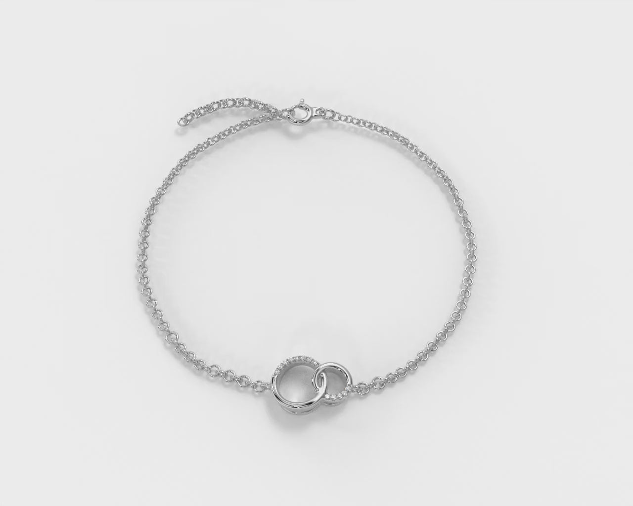 Orope’s Interlocking circles bracelet made with 925 Pure Sterling Silver