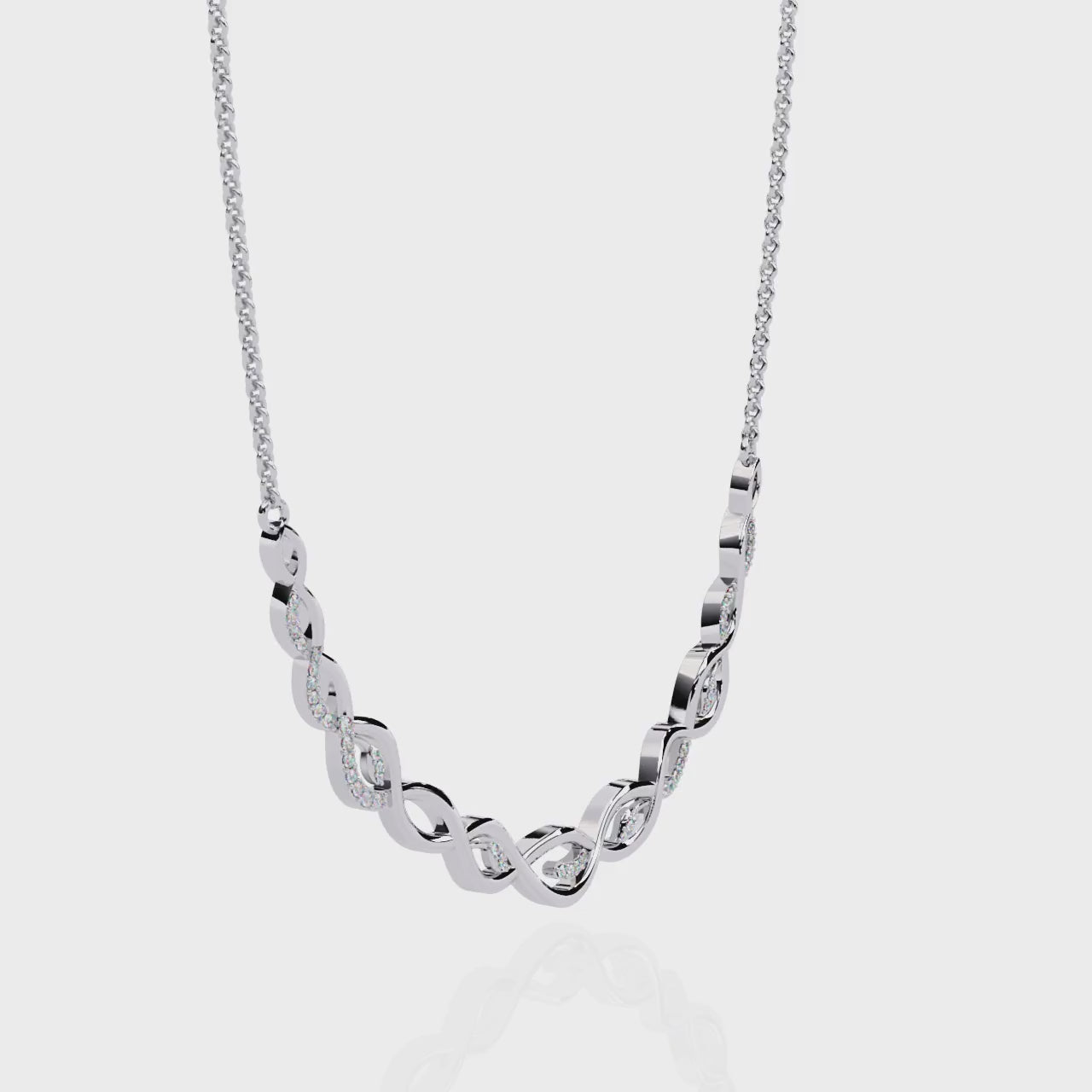 Twisted Vine Modern Necklace | 925 Sterling Silver
