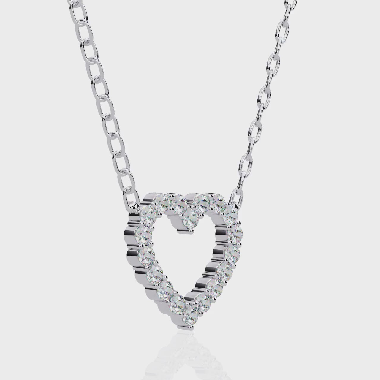 Celestial Love Heart Necklace | 925 Sterling Silver