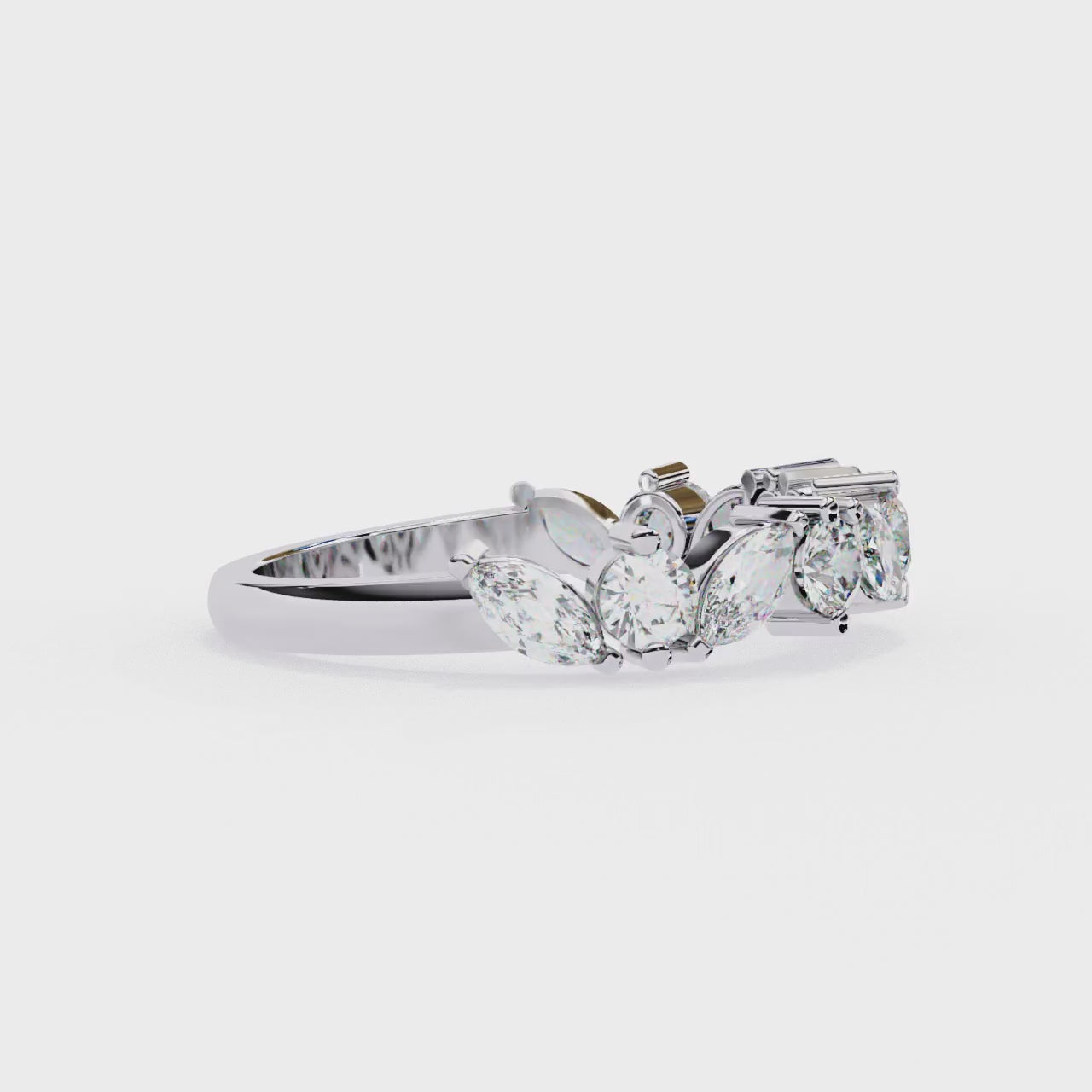 Luxe Tiara Marquise Ring | 925 Pure Sterling Silver