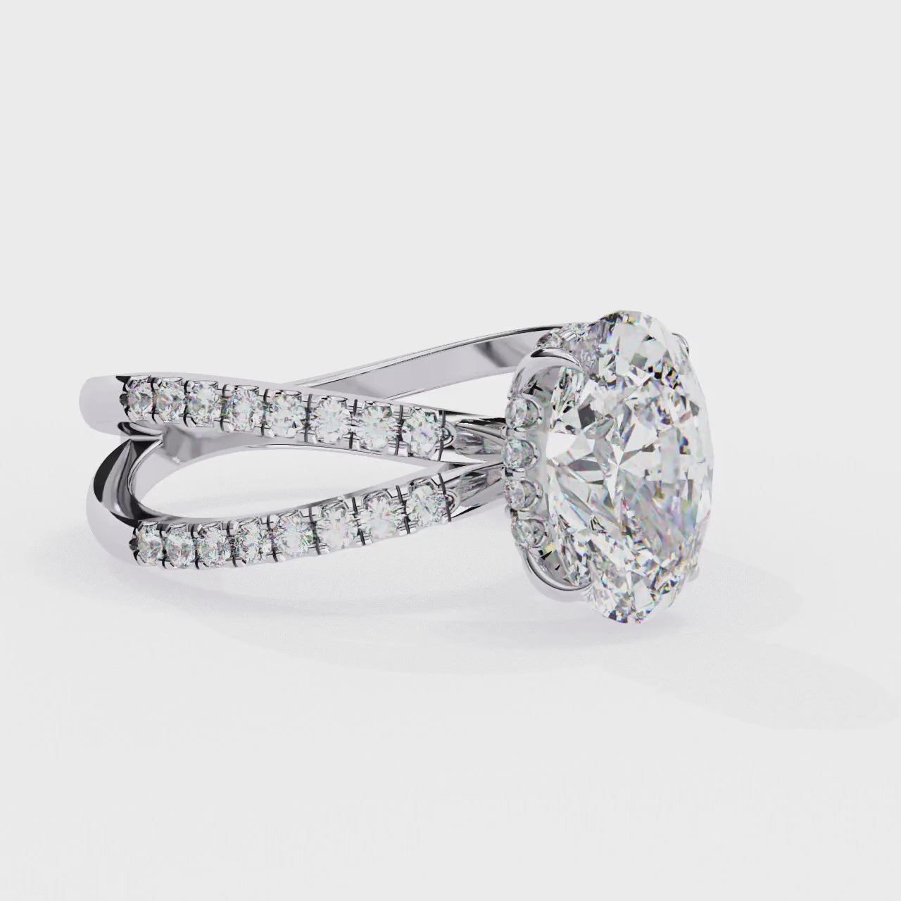 Oropé Classic Radiance Oval Solitaire Ring | 925 Pure Sterling Silver
