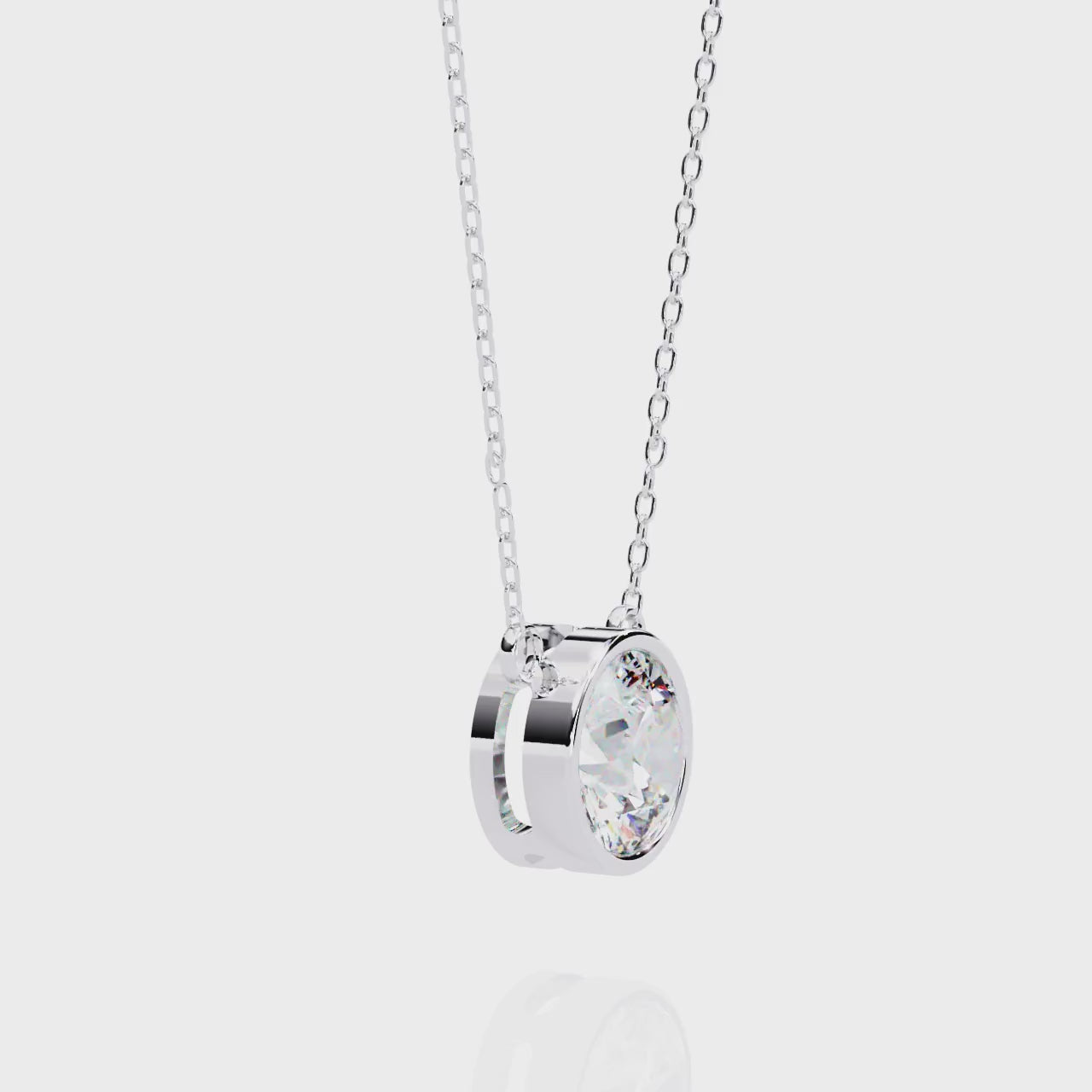 Iconic Glow Bezel Pendant | 925 Sterling Silver