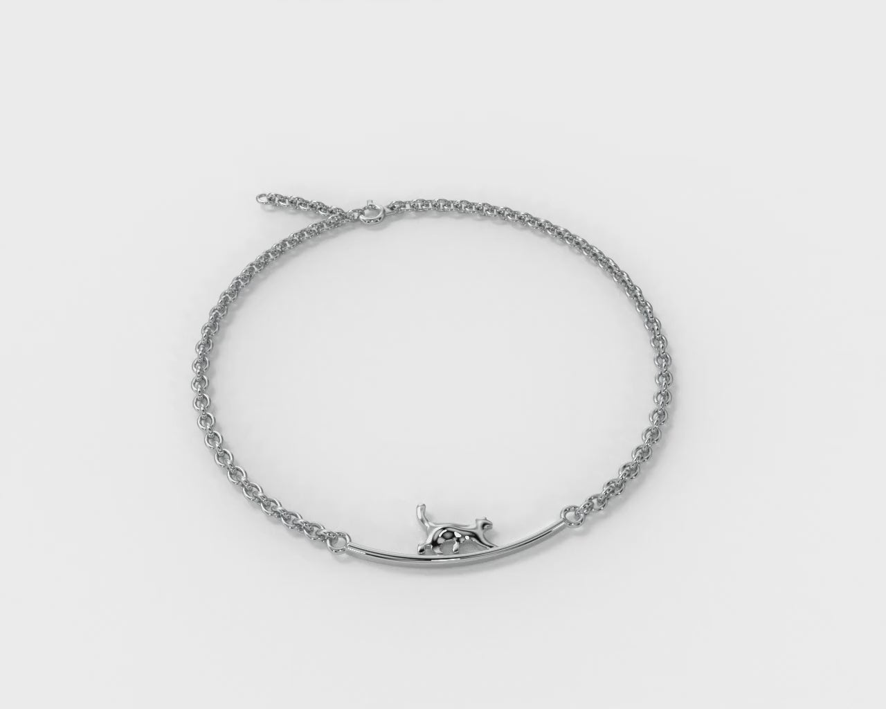 Pure Elegance Silver Anklet