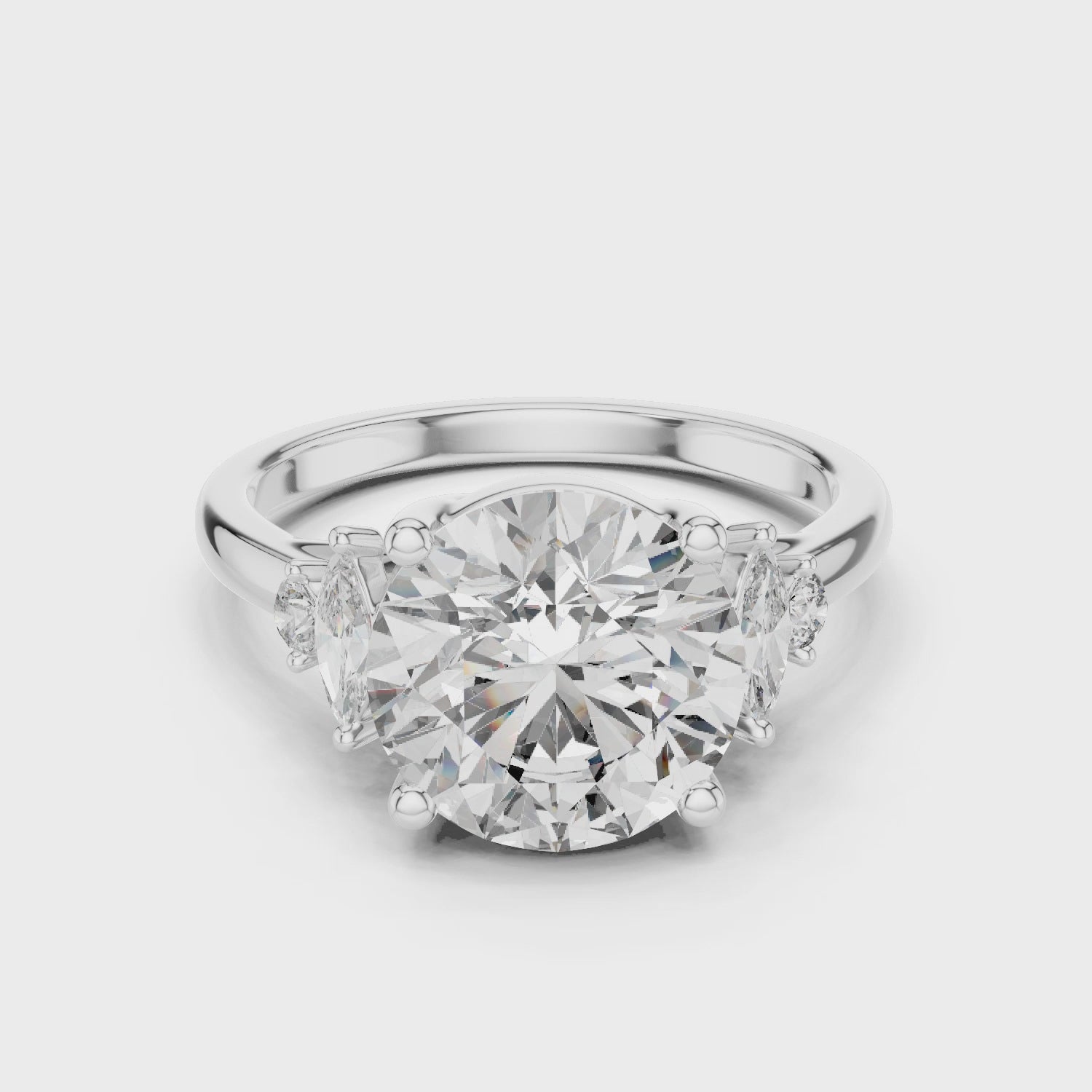 Oropé Classic Radiance Marquise Accent Solitaire Ring | 925 Pure Sterling Silver
