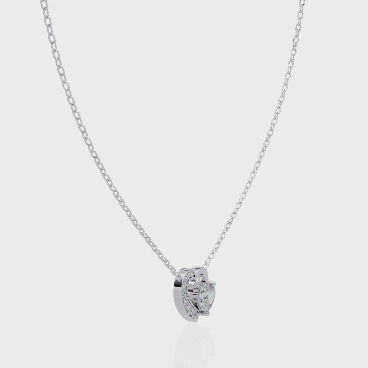 Celeste Heart Glow Pendant | 925 Sterling Silver