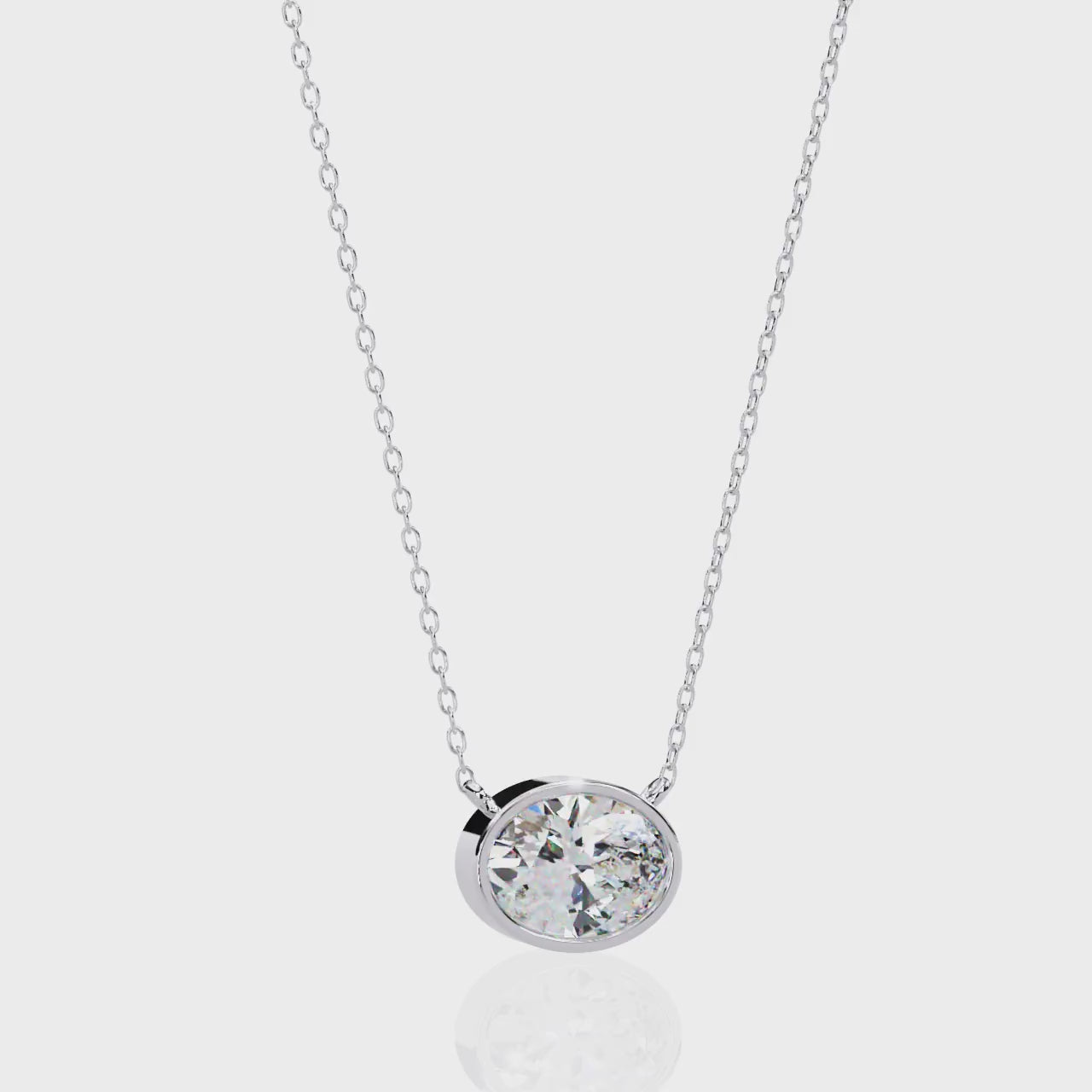 Luna Radiance Solitaire Pendant | 925 Sterling Silver
