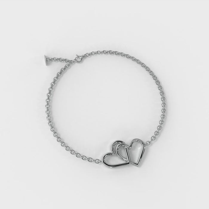 Shimmering Heart Link Anklet for women online