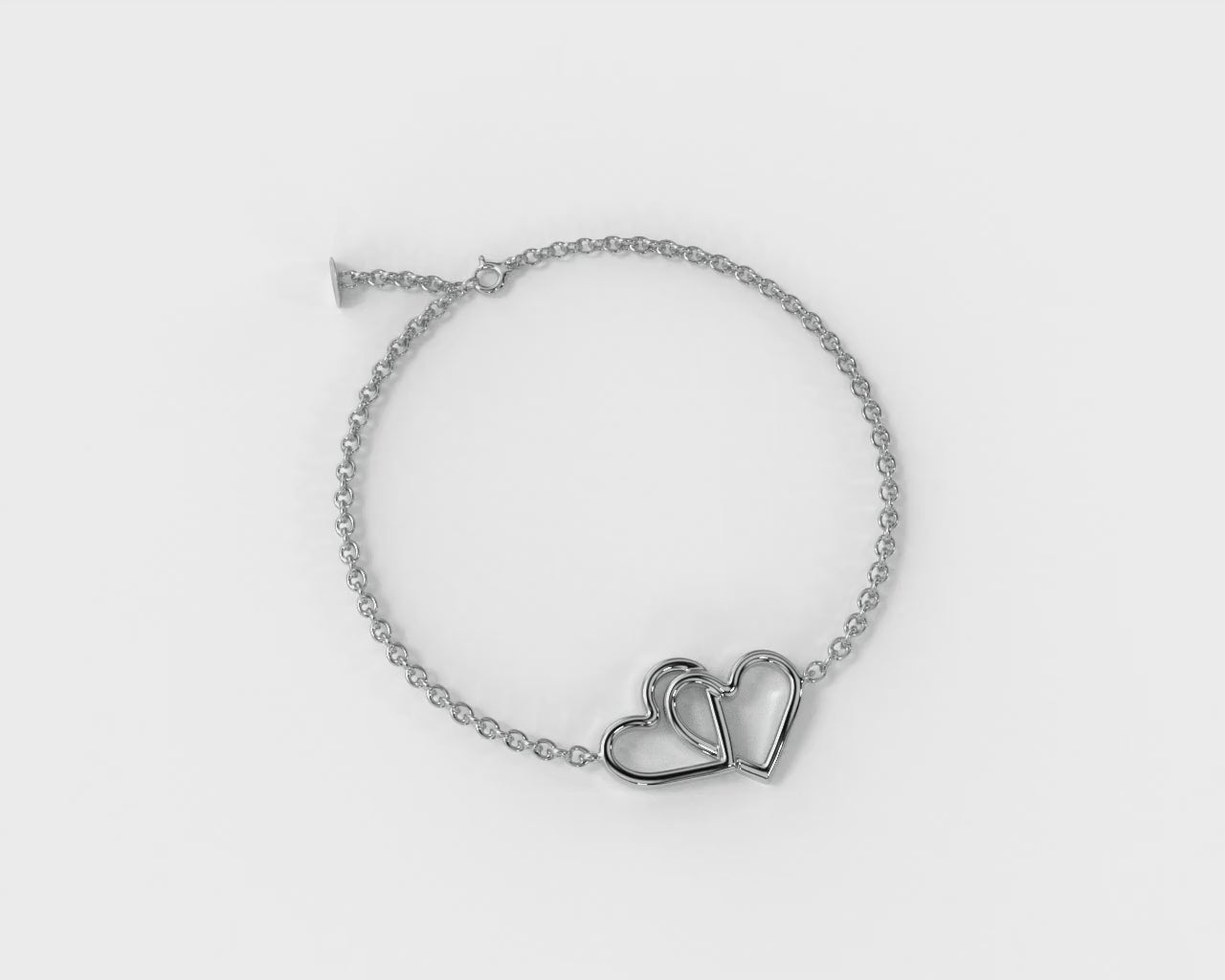 Shimmering Heart Link Anklet for women online