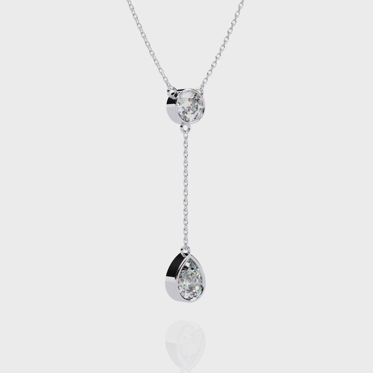 Elegance Drip Y Necklace | 925 Sterling Silver
