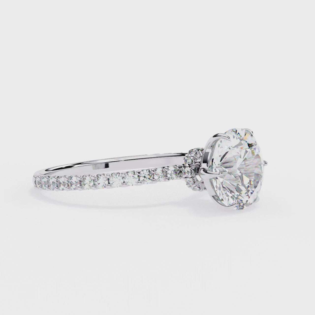 Oropé Classic Radiance Cushion Solitaire Ring | 925 Pure Sterling Silver