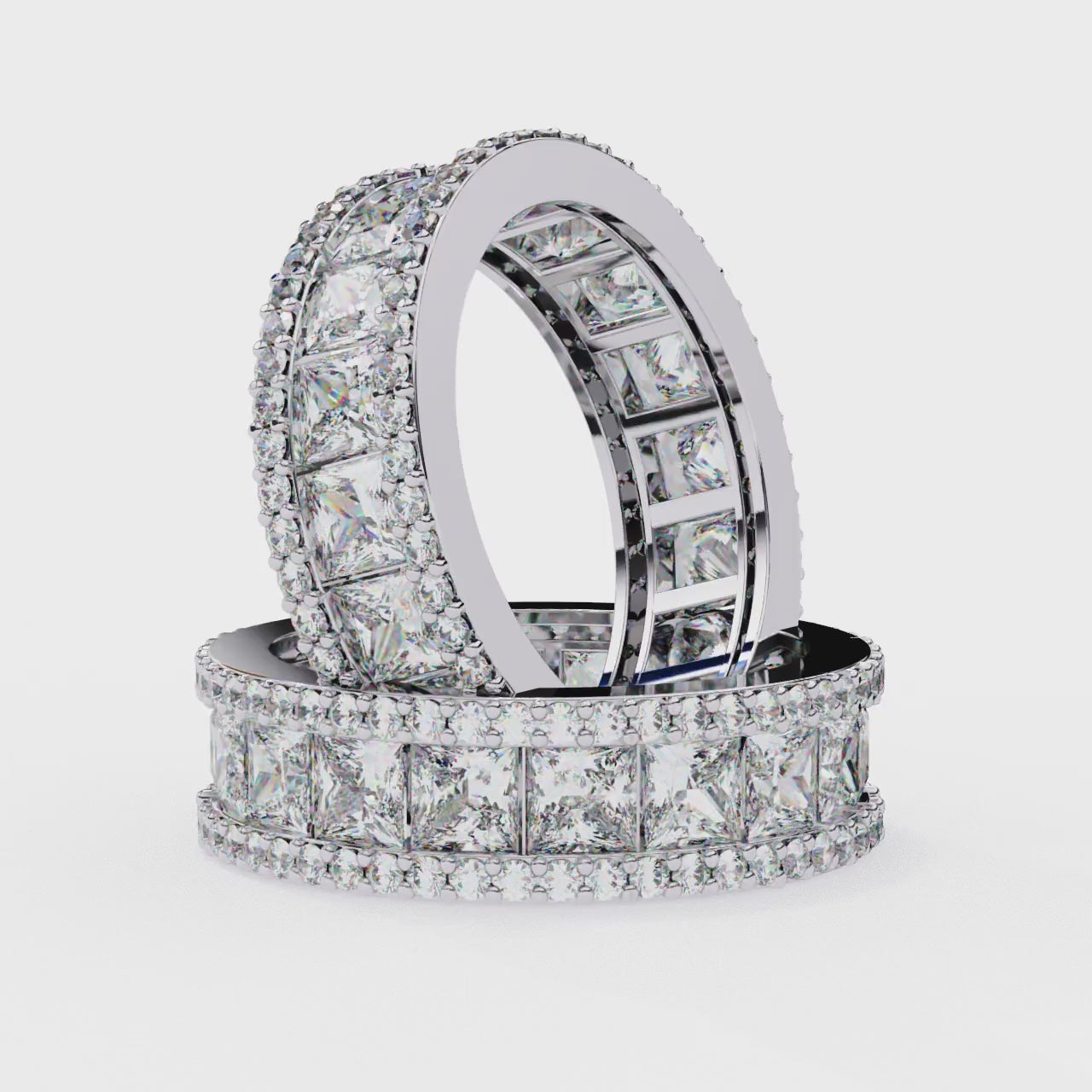 Prestige Spark Full Eternity Ring | 925 Pure Sterling Silver