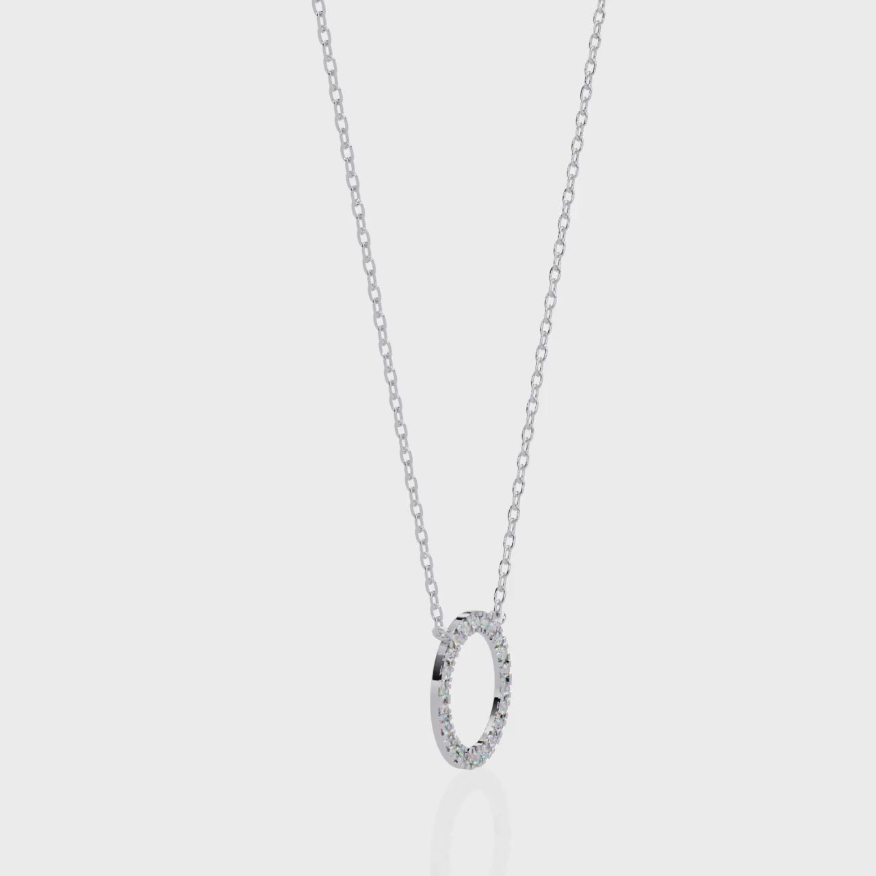 Infinity Gleam Round Pendant | 925 Sterling Silver