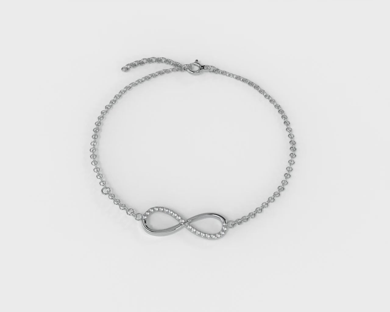 silver infinite bracelet