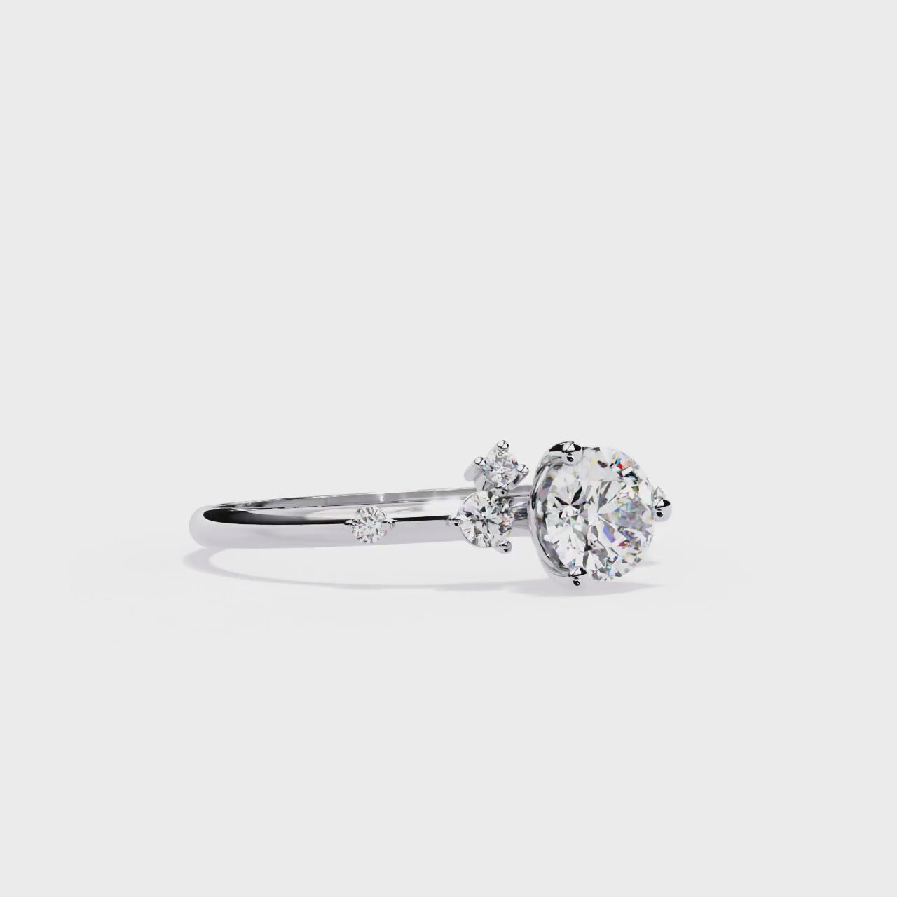 Forever Shine Round-Cut Diamond Ring