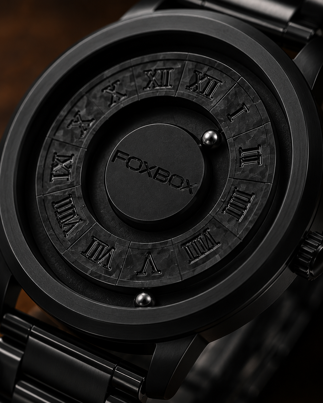all black dial watch men