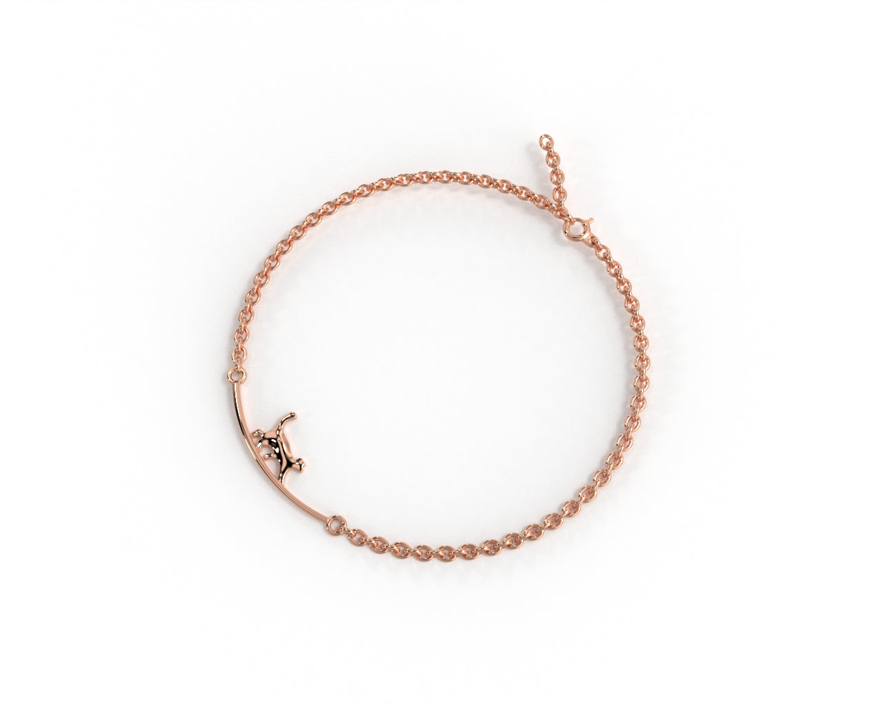 rose gold anklet