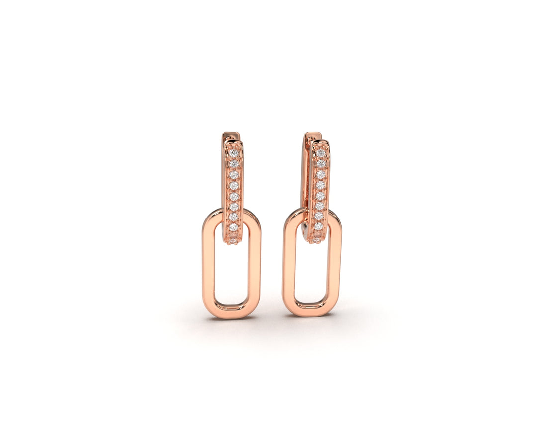 rose gold earring for gifting