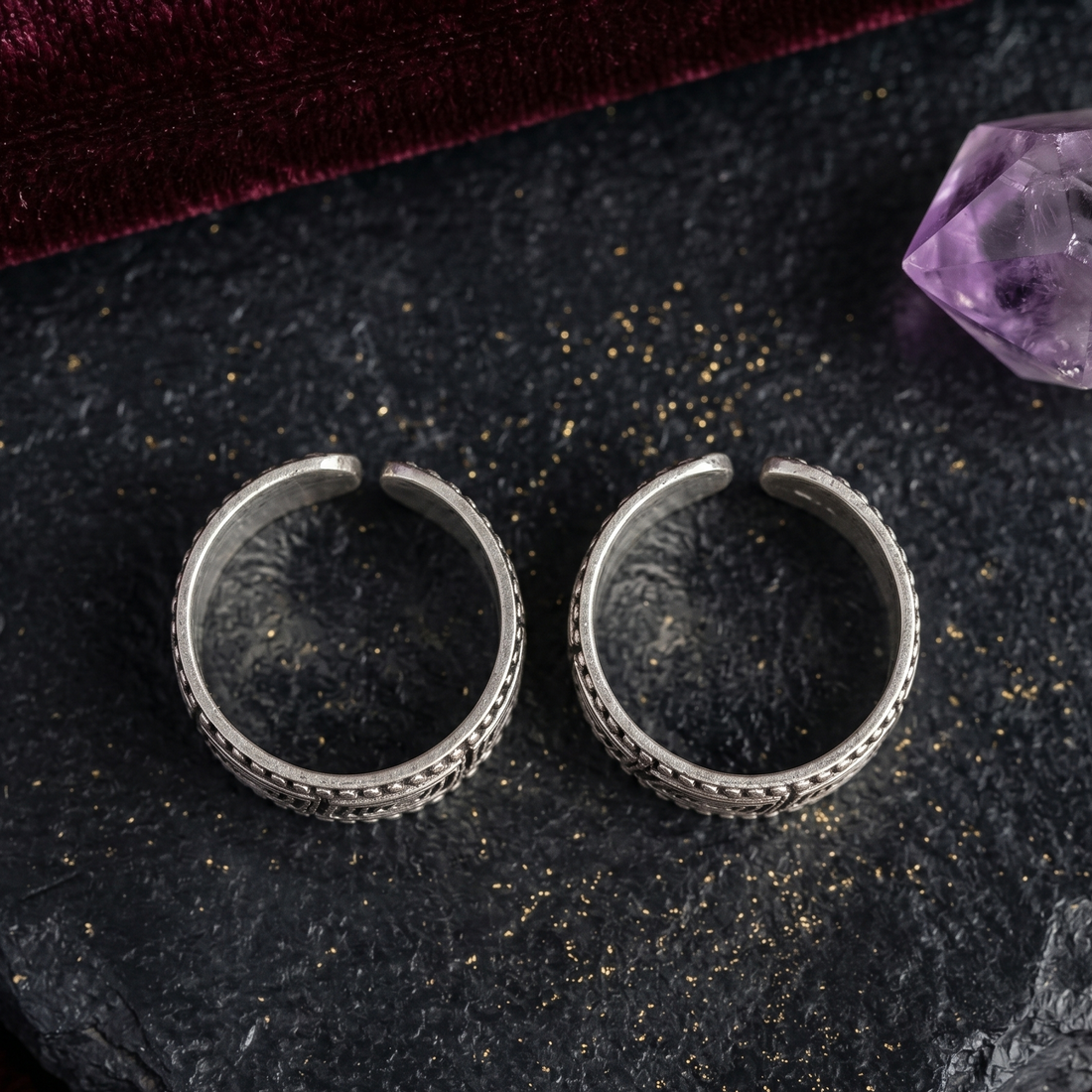 toe rings pure silver