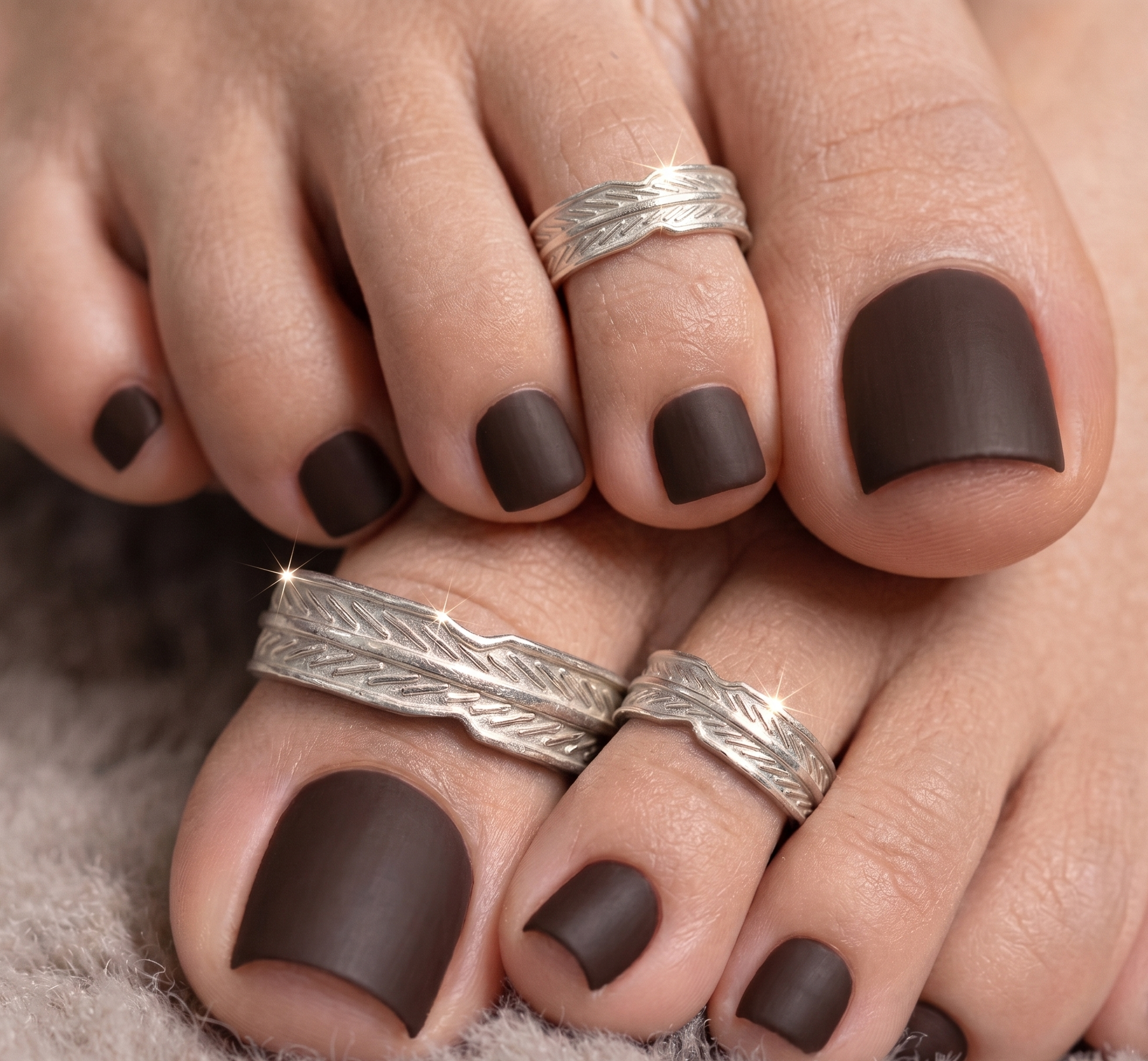 toe ring silver