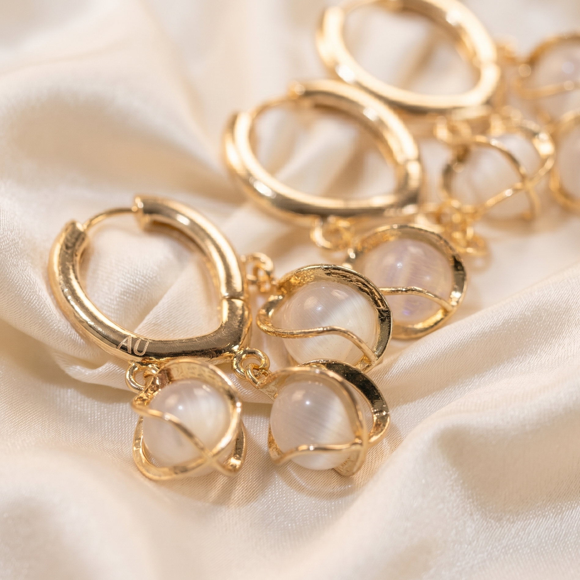 demi fine stone earrings
