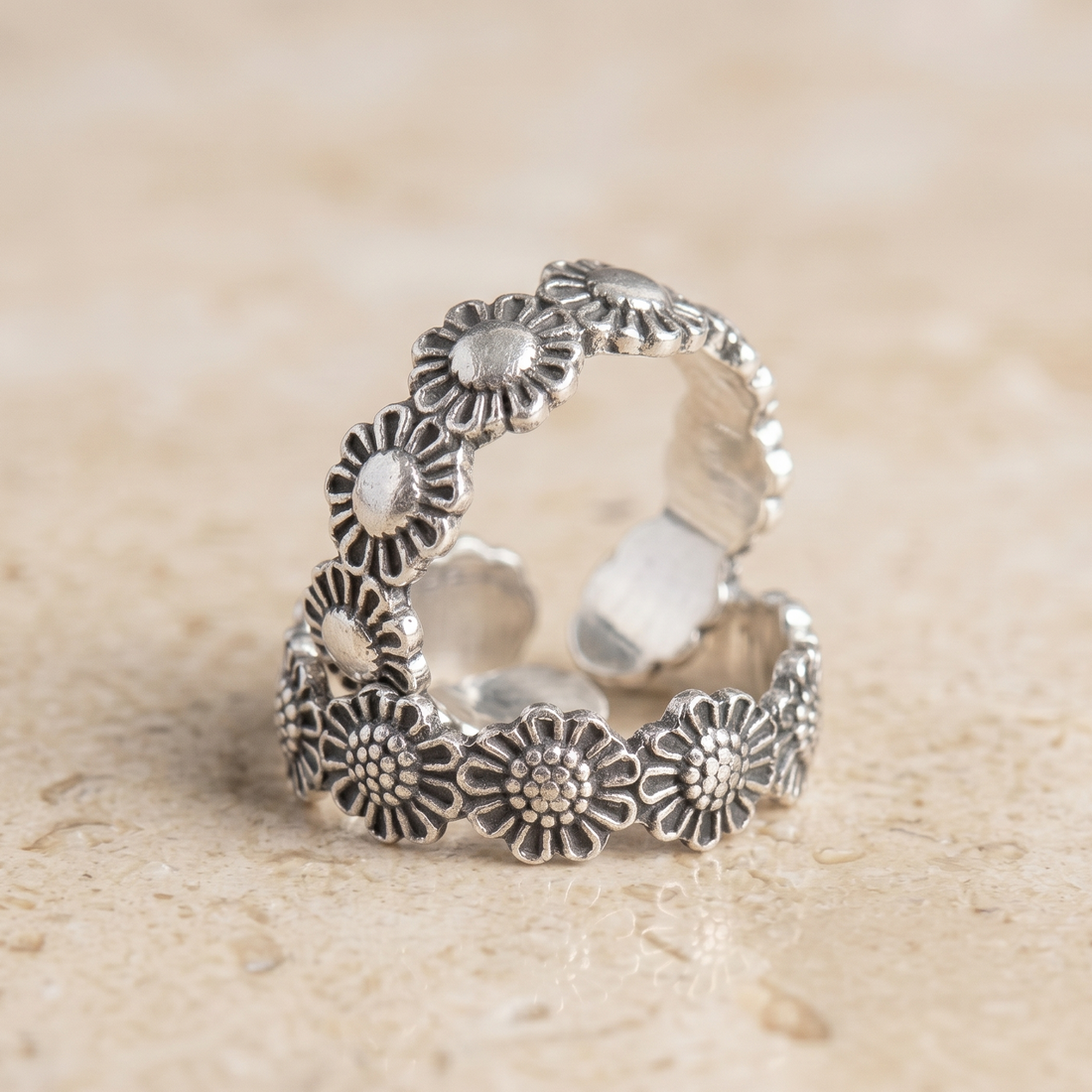 silver toe ring for women